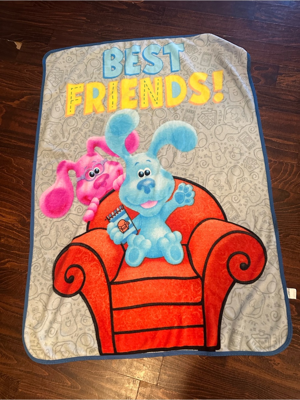 Nickelodeon Blue's Clues & You Best Friends fleece throw blanket